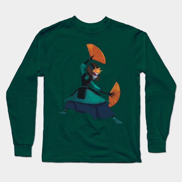 Suki Long Sleeve T-Shirt by JoshNelsonArt